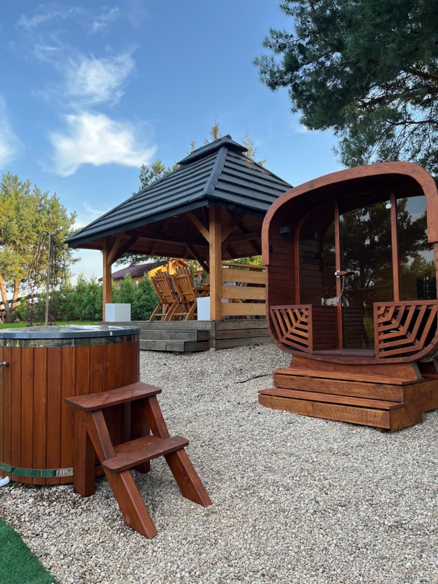 Mazury "Willa Slimakowo" W Pasymiu Z Jakuzzi, Sauna, Pomostem Exterior foto